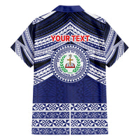 Personalised Tonga Sia'atoutai Theological College Family Matching Off The Shoulder Long Sleeve Dress and Hawaiian Shirt Polynesian Ngatu Tribal LT9 - Polynesian Pride