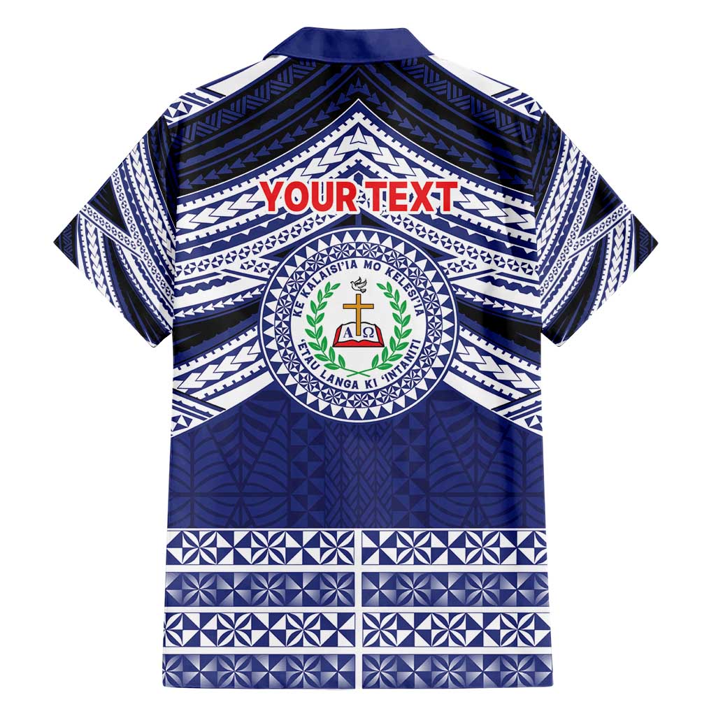 Personalised Tonga Sia'atoutai Theological College Hawaiian Shirt Polynesian Ngatu Tribal