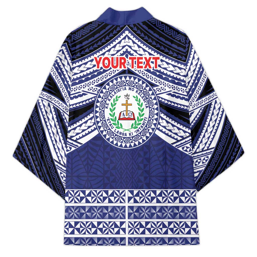 Personalised Tonga Sia'atoutai Theological College Kimono Polynesian Ngatu Tribal - Polynesian Pride