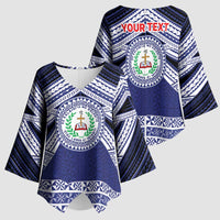 Personalised Tonga Sia'atoutai Theological College Kimono Sleeve Blouse Polynesian Ngatu Tribal - Polynesian Pride