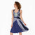 Personalised Tonga Sia'atoutai Theological College Midi Dress Polynesian Ngatu Tribal - Polynesian Pride