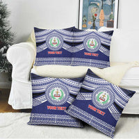 Personalised Tonga Sia'atoutai Theological College Pillow Cover Polynesian Ngatu Tribal - Polynesian Pride