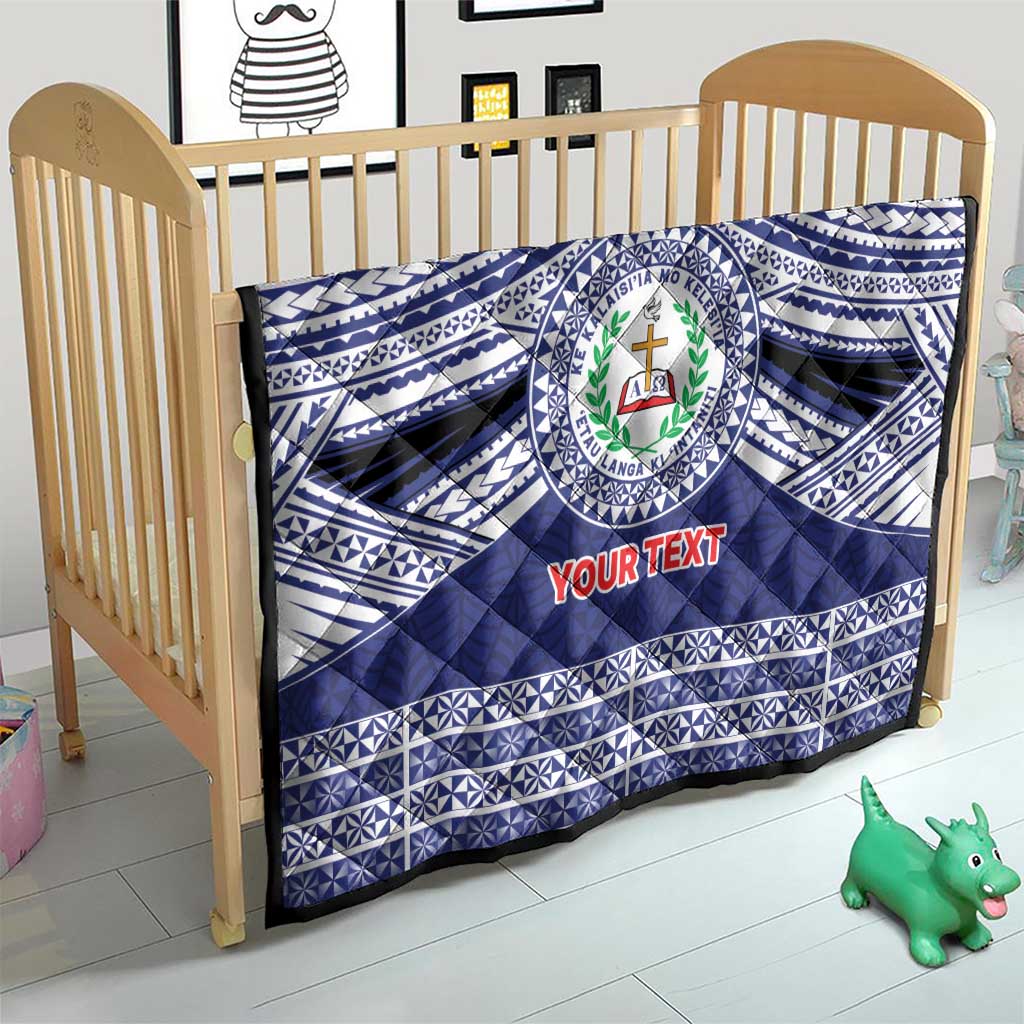 Personalised Tonga Sia'atoutai Theological College Quilt Polynesian Ngatu Tribal