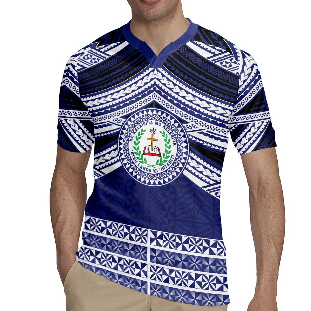 Personalised Tonga Sia'atoutai Theological College Rugby Jersey Polynesian Ngatu Tribal