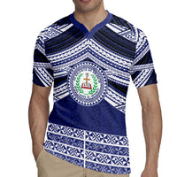 Personalised Tonga Sia'atoutai Theological College Rugby Jersey Polynesian Ngatu Tribal