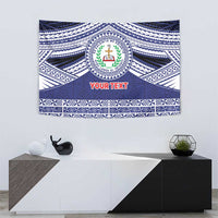Personalised Tonga Sia'atoutai Theological College Tapestry Polynesian Ngatu Tribal
