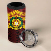 Personalised Tonga Vava'u High School 4 in 1 Can Cooler Tumbler Polynesian Ngatu Tribal