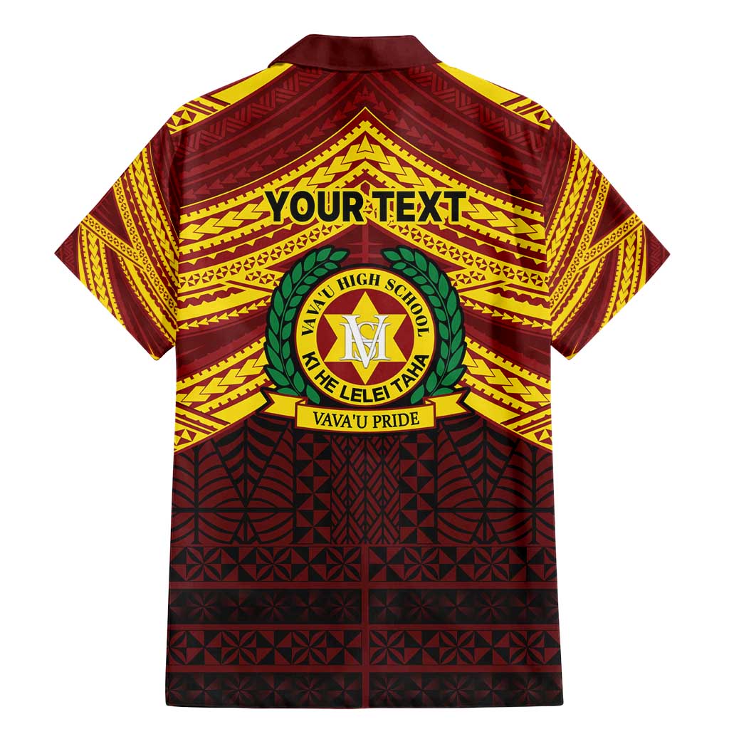 Personalised Tonga Vava'u High School Family Matching Mermaid Dress and Hawaiian Shirt Polynesian Ngatu Tribal LT9 - Polynesian Pride