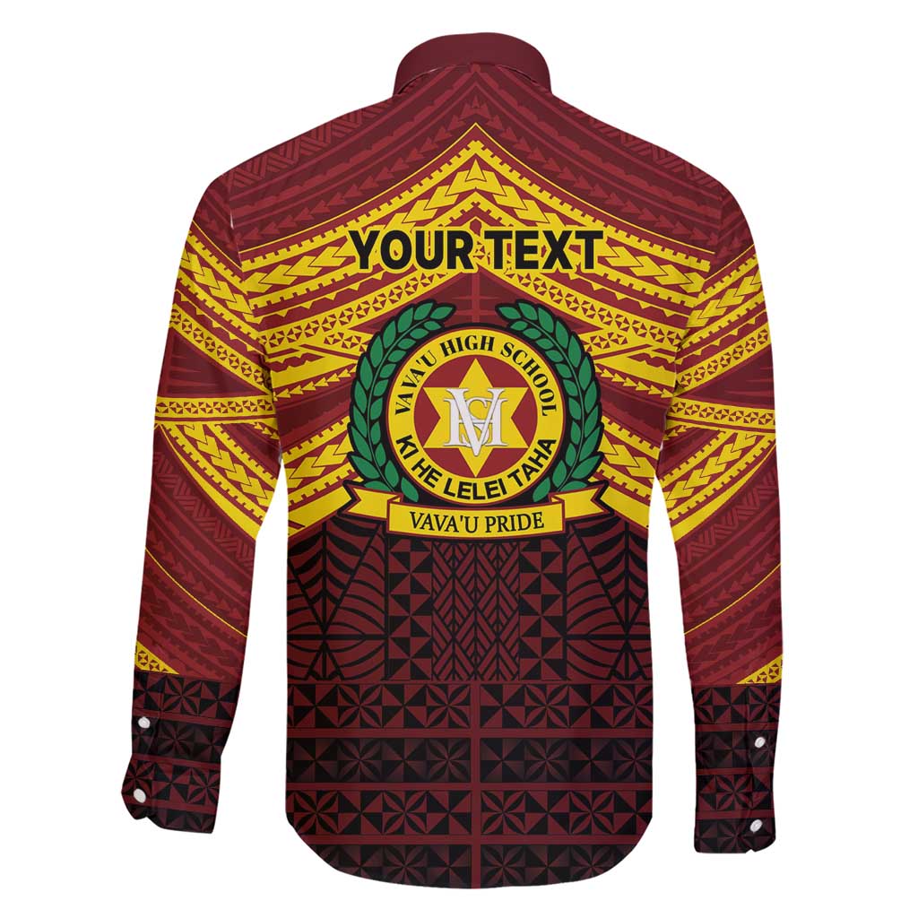 Personalised Tonga Vava'u High School Family Matching Short Sleeve Bodycon Dress and Hawaiian Shirt Polynesian Ngatu Tribal LT9 - Polynesian Pride