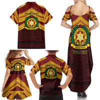 Personalised Tonga Vava'u High School Family Matching Summer Maxi Dress and Hawaiian Shirt Polynesian Ngatu Tribal LT9 - Polynesian Pride