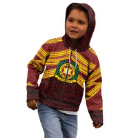 Personalised Tonga Vava'u High School Kid Hoodie Polynesian Ngatu Tribal