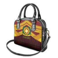 Personalised Tonga Vava'u High School Shoulder Handbag Polynesian Ngatu Tribal