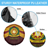 Personalised Tonga Vava'u High School Spare Tire Cover Polynesian Ngatu Tribal