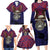 American Samoa Brave Eagle Personalized Family Matching Long Sleeve Bodycon Dress and Hawaiian Shirt National Flag Color