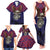 American Samoa Brave Eagle Personalized Family Matching Tank Maxi Dress and Hawaiian Shirt National Flag Color
