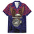 American Samoa Brave Eagle Personalized Family Matching Tank Maxi Dress and Hawaiian Shirt National Flag Color