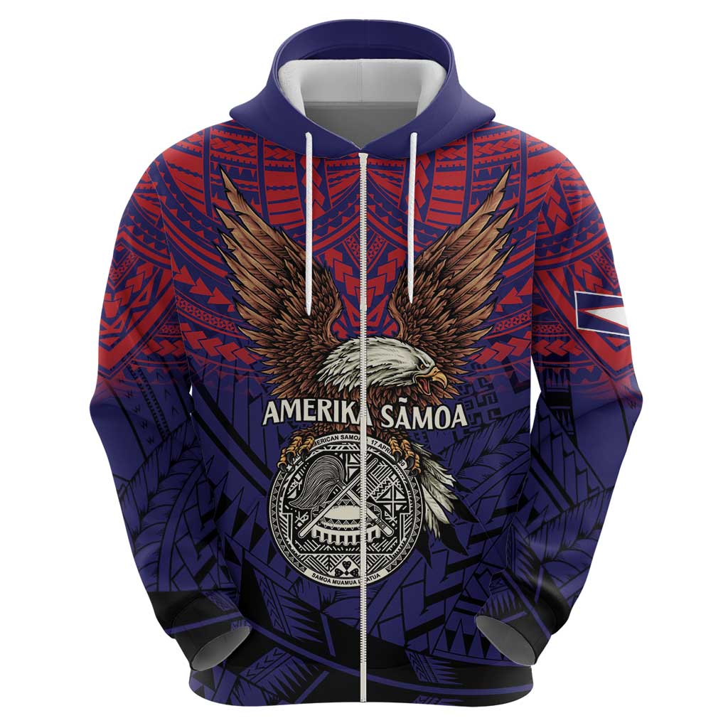 American Samoa Brave Eagle Personalized Hoodie National Flag Color
