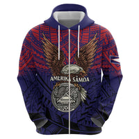 American Samoa Brave Eagle Personalized Hoodie National Flag Color