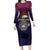 American Samoa Brave Eagle Personalized Long Sleeve Bodycon Dress National Flag Color
