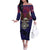 American Samoa Brave Eagle Personalized Off The Shoulder Long Sleeve Dress National Flag Color