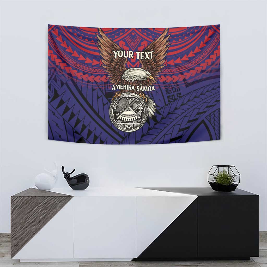 American Samoa Brave Eagle Personalized Tapestry National Flag Color