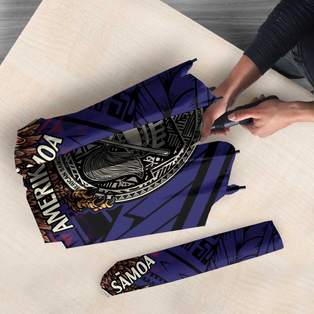 American Samoa Brave Eagle Personalized Umbrella National Flag Color - Polynesian Pride
