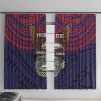 American Samoa Brave Eagle Personalized Window Curtain National Flag Color