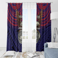 American Samoa Brave Eagle Personalized Window Curtain National Flag Color