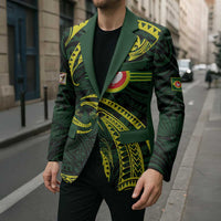 American Samoa Manua Cession Day Personalized Blazer Polynesian Wave Style - Polynesian Pride