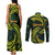 American Samoa Manua Cession Day Personalized Couples Matching Tank Maxi Dress and Long Sleeve Button Shirt Polynesian Wave Style