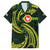 American Samoa Manua Cession Day Personalized Family Matching Short Sleeve Bodycon Dress and Hawaiian Shirt Polynesian Wave Style