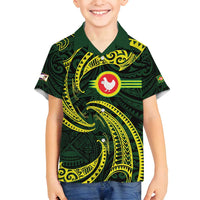 American Samoa Manua Cession Day Personalized Family Matching Tank Maxi Dress and Hawaiian Shirt Polynesian Wave Style