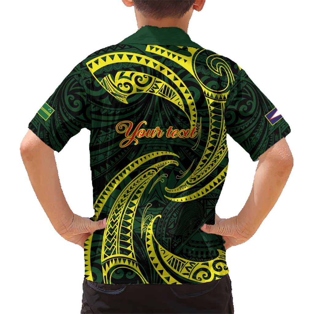 American Samoa Manua Cession Day Personalized Hawaiian Shirt Polynesian Wave Style