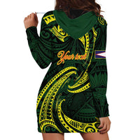 American Samoa Manua Cession Day Personalized Hoodie Dress Polynesian Wave Style