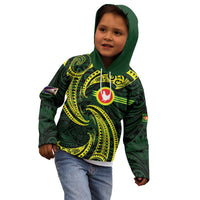 American Samoa Manua Cession Day Personalized Kid Hoodie Polynesian Wave Style