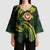 American Samoa Manua Cession Day Personalized Kimono Sleeve Blouse Polynesian Wave Style - Polynesian Pride