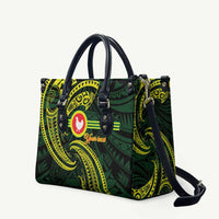 American Samoa Manua Cession Day Personalized Leather Bag Polynesian Wave Style - Polynesian Pride