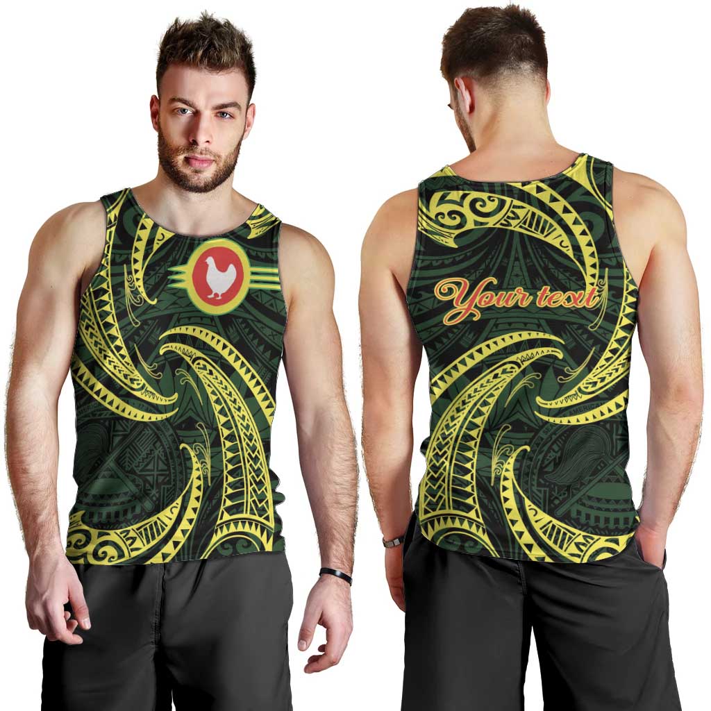 American Samoa Manua Cession Day Personalized Men Tank Top Polynesian Wave Style