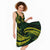 American Samoa Manua Cession Day Personalized Midi Dress Polynesian Wave Style - Polynesian Pride