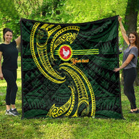 American Samoa Manua Cession Day Personalized Quilt Polynesian Wave Style