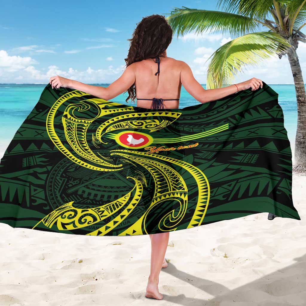 American Samoa Manua Cession Day Personalized Sarong Polynesian Wave Style