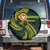 American Samoa Manua Cession Day Personalized Spare Tire Cover Polynesian Wave Style