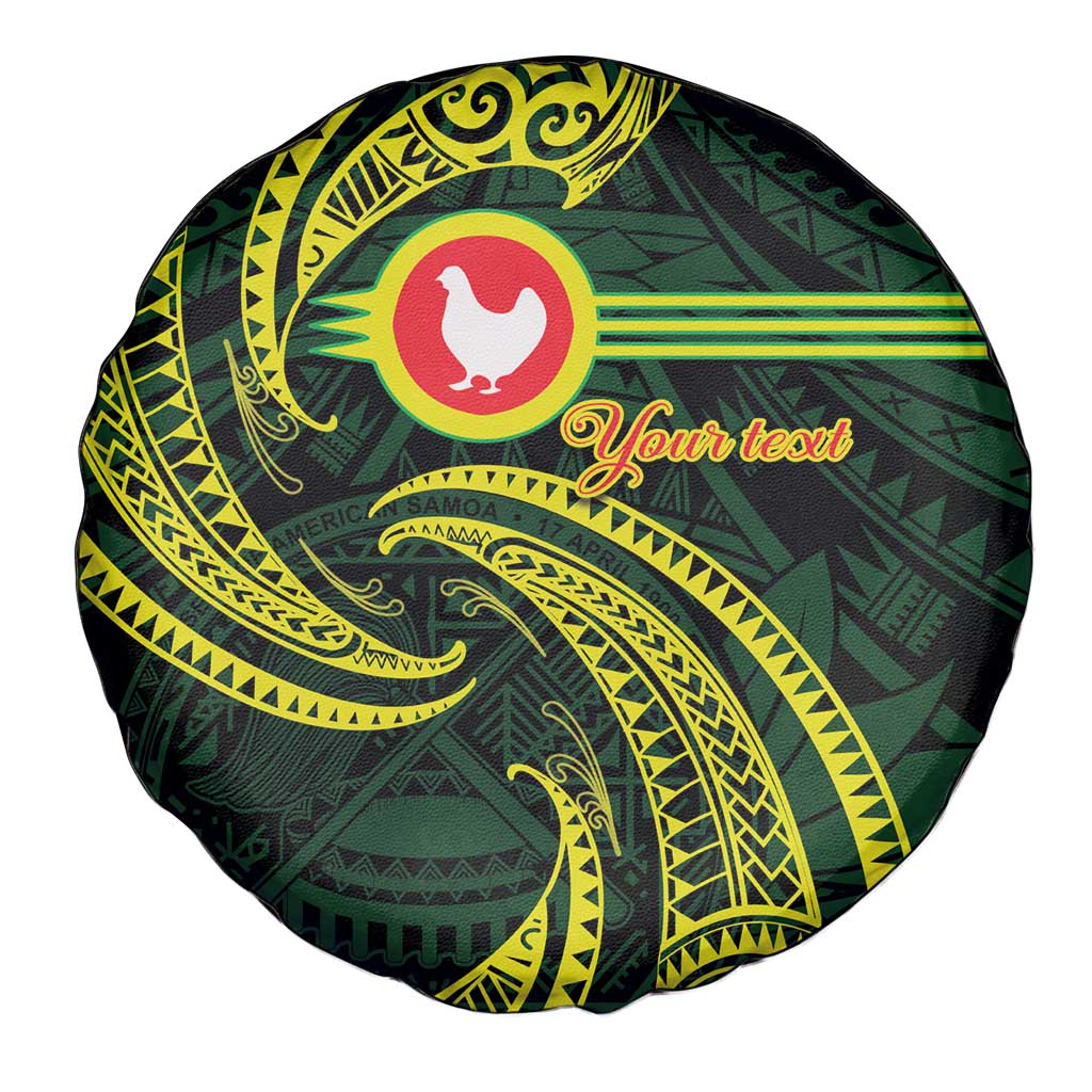 American Samoa Manua Cession Day Personalized Spare Tire Cover Polynesian Wave Style