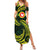 American Samoa Manua Cession Day Personalized Summer Maxi Dress Polynesian Wave Style