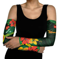American Samoa Manu'atele Personalized Arm Sleeves Manua Island Hibiscus Flowers - Polynesian Pride