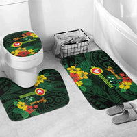 American Samoa Manu'atele Personalized Bathroom Set Manua Island Hibiscus Flowers - Polynesian Pride