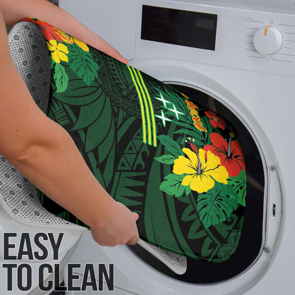 American Samoa Manu'atele Personalized Bathroom Set Manua Island Hibiscus Flowers - Polynesian Pride