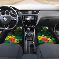 American Samoa Manu'atele Personalized Car Mats Manua Island Hibiscus Flowers