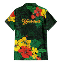 American Samoa Manu'atele Personalized Family Matching Mermaid Dress and Hawaiian Shirt Manua Island Hibiscus Flowers
