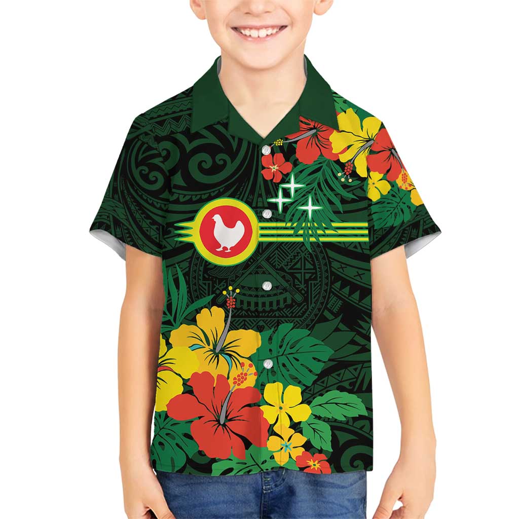 American Samoa Manu'atele Personalized Family Matching Puletasi and Hawaiian Shirt Manua Island Hibiscus Flowers